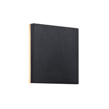 Nordlux Artego square væglampe sort